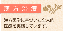 うめがえ内科クリニックの漢方治療